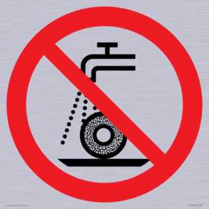 Prohibition: Do not use for wet grinding